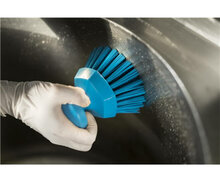 Vikan Harde Ronde Werkborstel 110mm Blauw