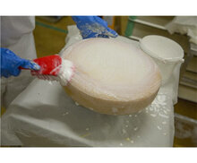 Vikan Zachte/Gespleten Afwasborstel Met Korte Steel 270mm Rood