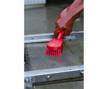 Vikan Harde Afwasborstel Met Korte Steel 270mm Rood