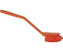 Vikan Medium Vaatborstel Met Schraabrand 280mm Oranje