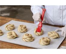 Vikan Zachte Platte Deegborstel 30mm Rood