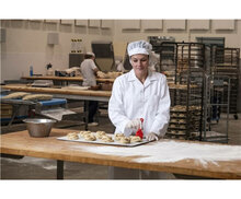 Vikan Zachte Platte Deegborstel 70mm Rood