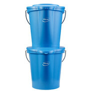 Vikan 12L Emmer Met Schenktuit En Maatverdeling Blauw