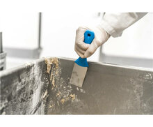 Vikan RVS Handschraper Smal 50mm Blauw