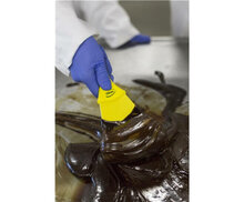 Vikan Nylon Handschraper Breed 100mm Geel