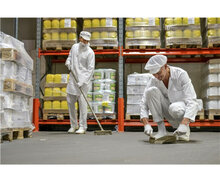 Vikan Hygiene Bezem Combi Zacht/Hard Bruin 410mm