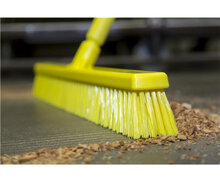 Vikan Hygiene Bezem Combi Zacht/Hard Geel 410mm