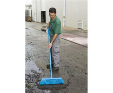 Vikan Zeer Harde Brede Bezem Blauw 530mm