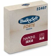 Bulkysoft servetten 2lgs 38x38cm plus, doos 1680 stuks - Havana