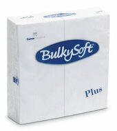 Bulkysoft servetten 2lgs 38x38cm plus, doos 800 stuks - 1/8 vouw Wit 