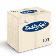 Bulkysoft servetten 2lgs 40x40cm plus, doos 2000 stuks - 1/8 vouw Cr&egrave;me