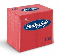 Bulkysoft servetten 2lgs 40x40cm, doos 2000 stuks - 1/8 vouw Rood 