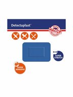 Detectaplast detect. textielpleister elastisch blauw 50 x72 mm 50st
