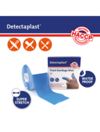 Detectaplast Foam Bandage Blauw 6cm x 4.5cm