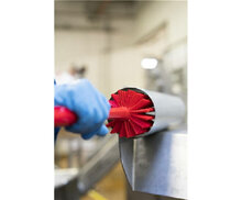 Vikan Medium Harde Pijpborstel Met Handvat (uit een stuk), &Oslash;90, 460mm Rood