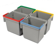 Numatic Grijze zwenk-emmer 5 liter met rode hendel t.b.v. MM