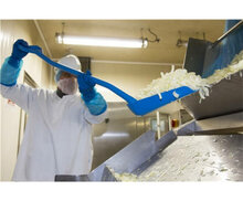 Vikan Ergonomische Schop Lange Steel 1310mm Blauw