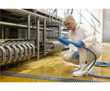 Vikan Handborstel Watertoevoer Blauw