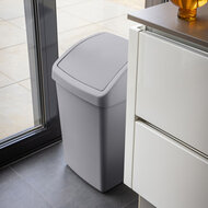 Sunware Delta prullenbak met swingdeksel 50L grijs