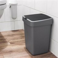 Sunware Delta prullenbak klep 10L metaal zwart