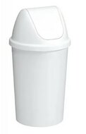 Sunware Twinga prullenbak met swingdeksel 45L wit