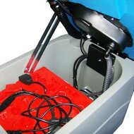 iVo Blue line Giampy 20B schrobzuigmachine inc. 1x borstelhouder, 2x BATTERY 12V 110Ah/20H 85Ah/5h en 1x lader