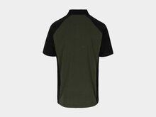 Herock BRABO Tweekleurig polo met korte mouwen Donker Kaki/Zwart