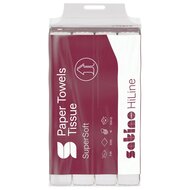 Satino HiLine Handdoekjes W-vouw small 20,6x 32cm cellulose ds. 3000 st. PT2
