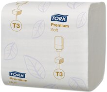 Tork Zacht Gevouwen Bulk Toiletpapier Premium T3 2-laags wit