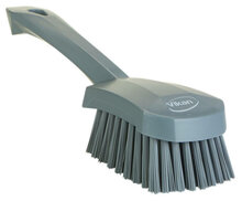 Vikan Harde Afwasborstel Met Korte Steel 270mm Grijs