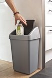 Sunware Delta prullenbak met swingdeksel 25L metaalzwart