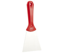 Vikan RVS Handschraper Breed 100mm Rood