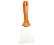Vikan RVS Handschraper Breed 100mm Oranje