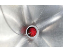 Vikan Pijpborstel Medium Voor Flexibele Kabel &Oslash;60, 200mm Rood