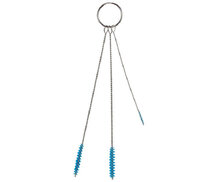 Vikan Zachte Reinigingsset Met 3 Borstels &Oslash;2, &Oslash;5 en &Oslash;6mm, 150mm Blauw