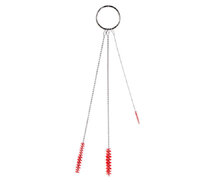Vikan Zachte Reinigingsset Met 3 Borstels &Oslash;2, &Oslash;5 en &Oslash;6mm, 150mm Rood
