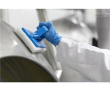 Vikan Hygi&euml;ne Padhouder Handmodel 230mm Blauw