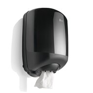 Black Satino dispenser Midi Poetsrol CF40 dispenser zwart