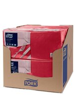 Tork Lunchservet  2-Laags Bordeauxrood 1/4 vouw, 10x200st, 2.000st/doos