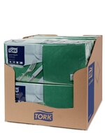 Tork Lunchservet  2-Laags Donkergroen 1/4 vouw, 10x200st, 2.000st/doos