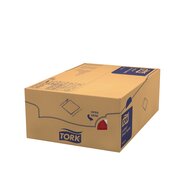 Tork LinStyle Premium Servet  Rood 1/4 vouw 1- laags, 12x50st, 600st/doos