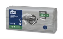 Tork Industrial Gevouwen 1-Laags Reinigingsdoek grijs W4, 4x120st, 480st/doos 