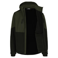 Herock Ragnar Softshell Jas Donker Kaki/Zwart