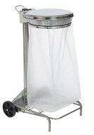Rossignol Vuilnisbak-collecroule-roestvrij-staal 110L