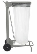 Rossignol Vuilnisbak-collecroule-lichtgrijs 110L