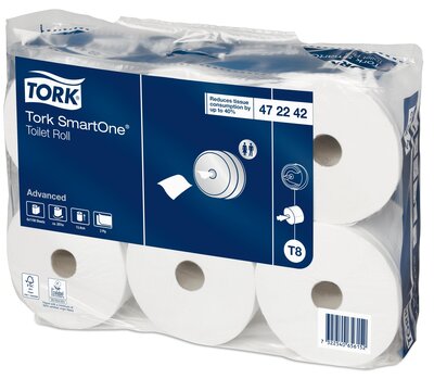 Tork Toiletpapier Smartone 2-laagse toiletpapier T8 6rol/pak
