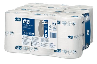 Tork Toiletpapier Extra Zacht   T7  3-laags 18rol/pak
