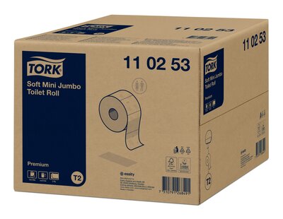 Tork Zacht Mini Jumbo Toiletpapier Premium T2 2-laags wit