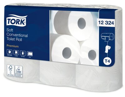 Tork Zacht Traditioneel Toiletpapier Premium 2-Laags T4 6 rol