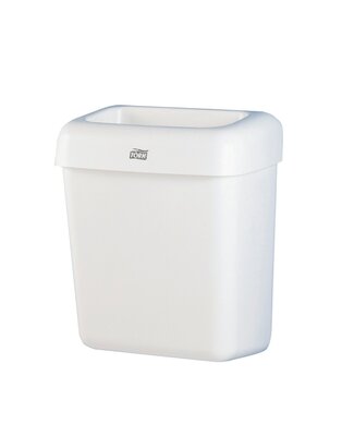 Tork Afvalbak 20 liter wit kunststof, B2, per stuk 